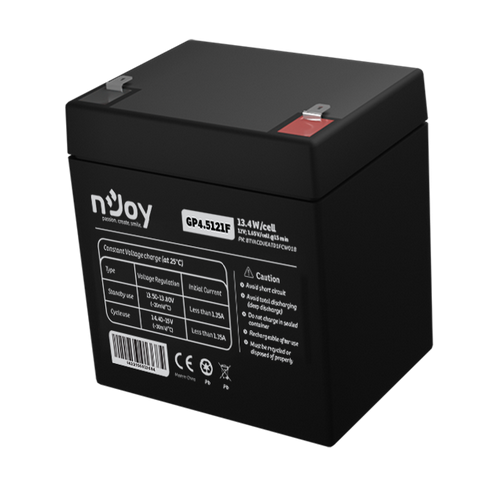 Acumulator NJOY GP4.5121F 12V VRLA - Fără Întreținere - imagine 2