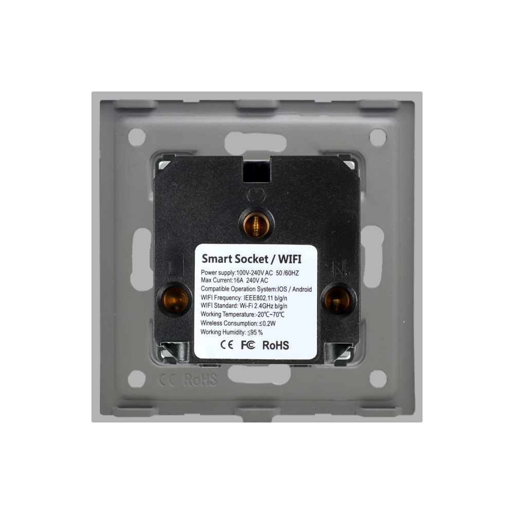 Priză Simplă Wi-Fi LUXION cu Ramă Sticlă - imagine 16