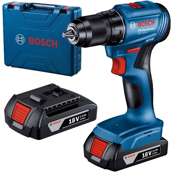 Masina de gaurit Bosch GSR 185-LI, 18V, 2 acumulatori
