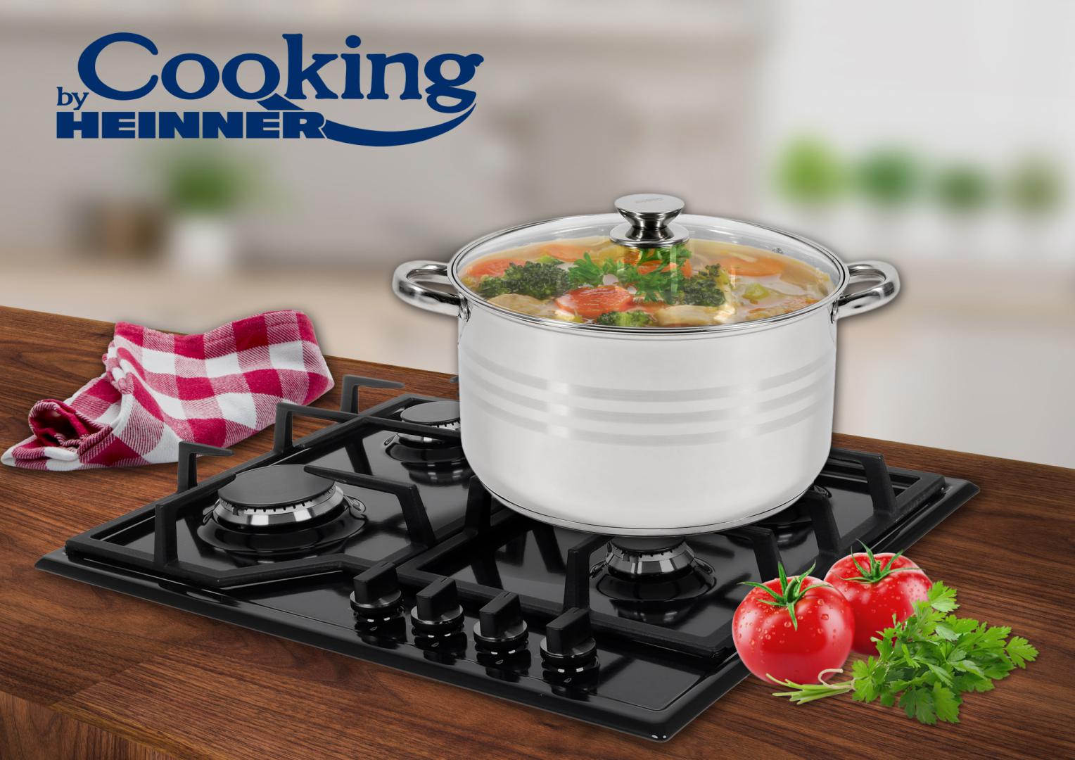 Semioală Heinner Myra 7L, Inox, cu Capac - 26x14,5 cm - imagine 3