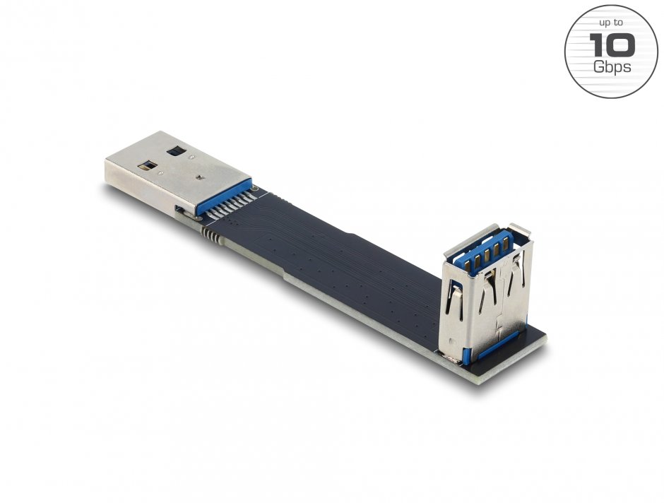 Adaptor USB 10Gbps unghi 90° Delock 67423