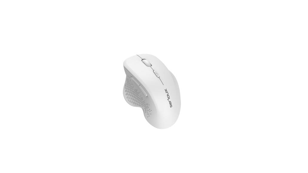 Mouse Wireless Serioux Glide 515 Alb, Silentios, 1600 DPI - imagine 6