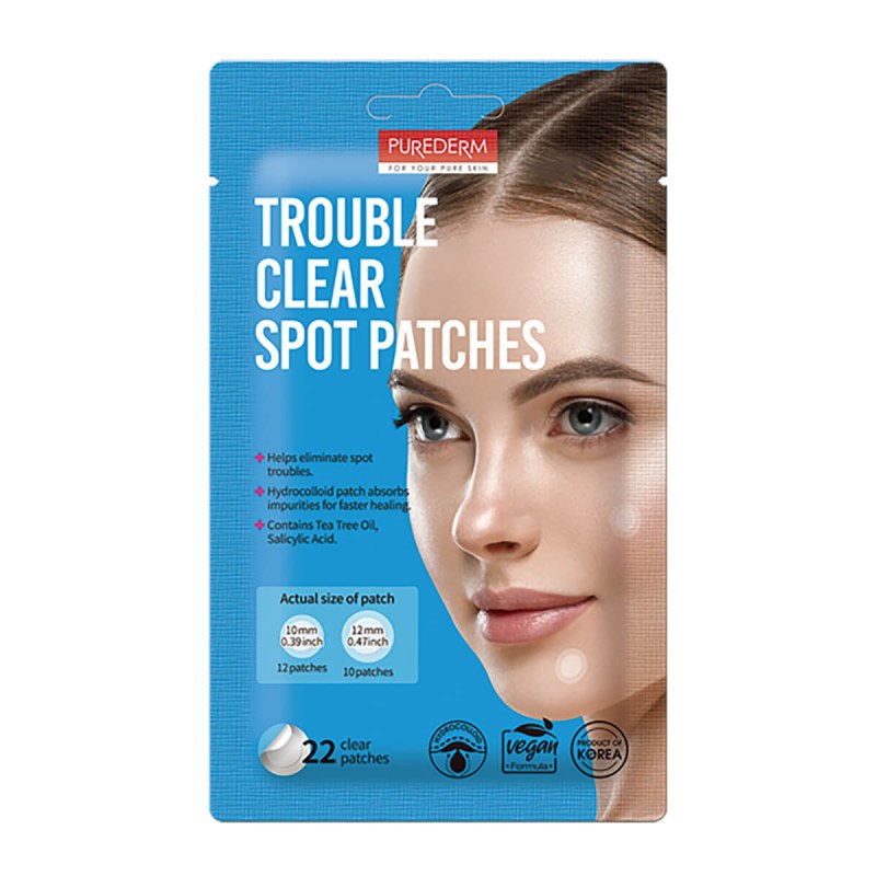 Plasturi anti-acnee Purederm Trouble Clear, 22 buc