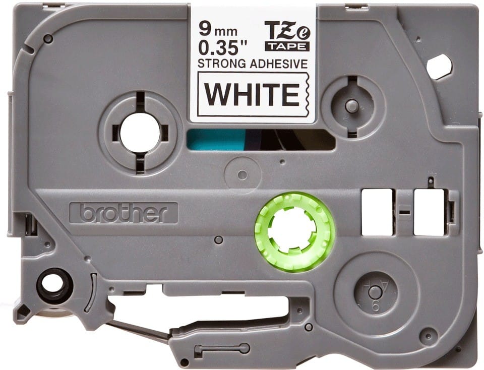 Banda Brother TZES221 9mm Alb-Negru - Etichete Durabile - imagine 2