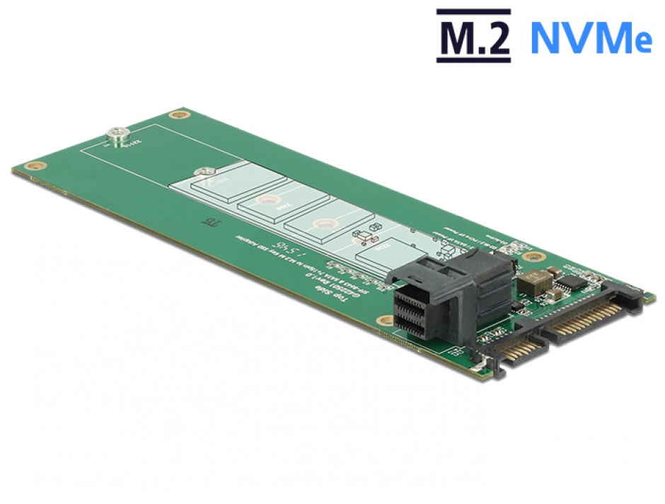Delock 62703 Adaptor SATA / NVMe la M.2