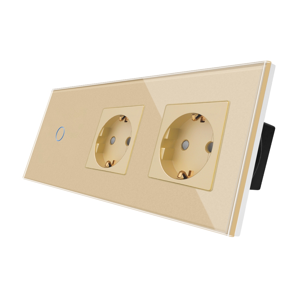 Intrerupator + 2 Prize Sticla LUXION, Design Modern - imagine 9