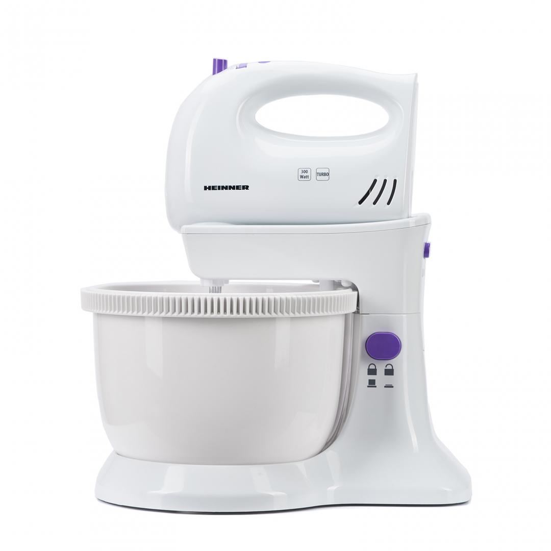 Mixer cu Bol Heinner HMB-350UV 300W Ultraviolet - 5 Viteze