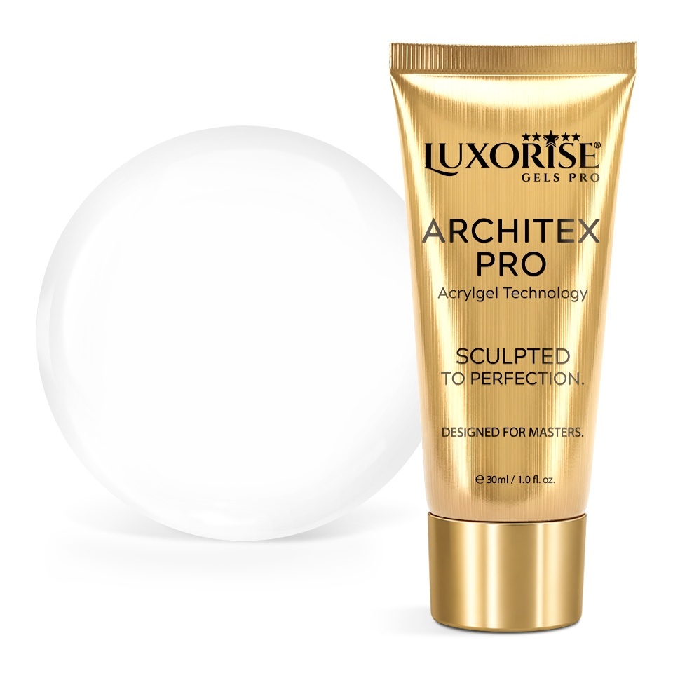 Polygel LUXORISE ARCHITEX PRO - Pure Perfection Collection, Pure White, 30ml