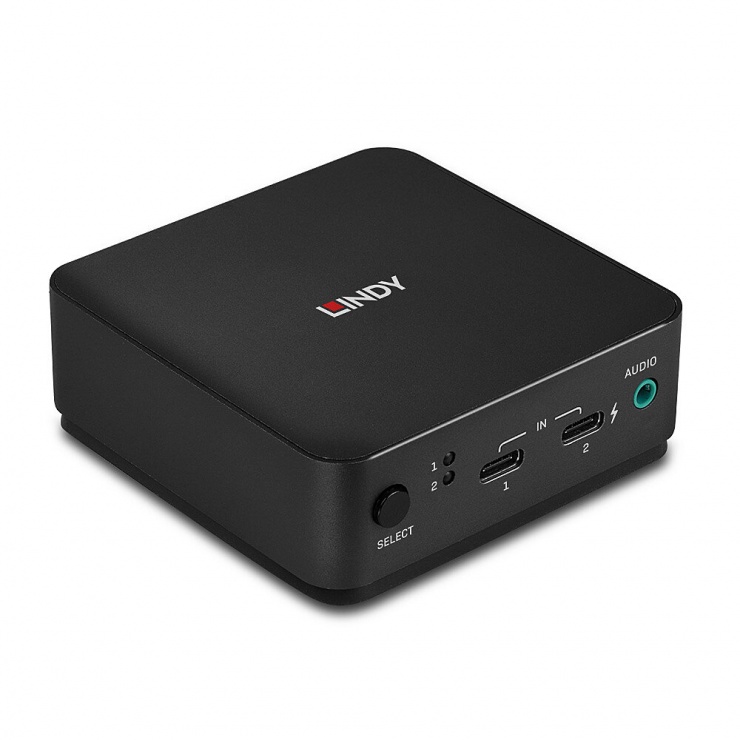 Switch KVM Lindy USB-C/DP 2 Porturi 4K 60Hz