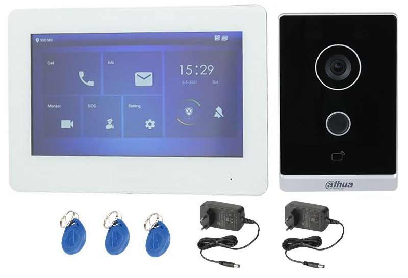 Kit Videointerfon IP Dahua HD cu Acces Card