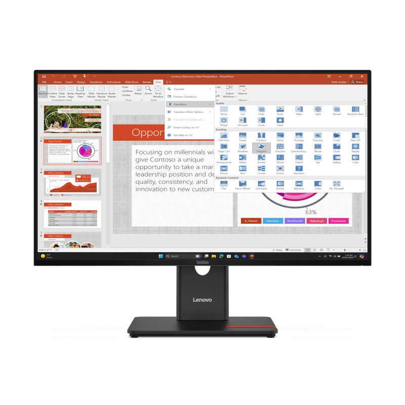 Monitor Lenovo ThinkVision T27-40 27" IPS FHD 120Hz Profesional