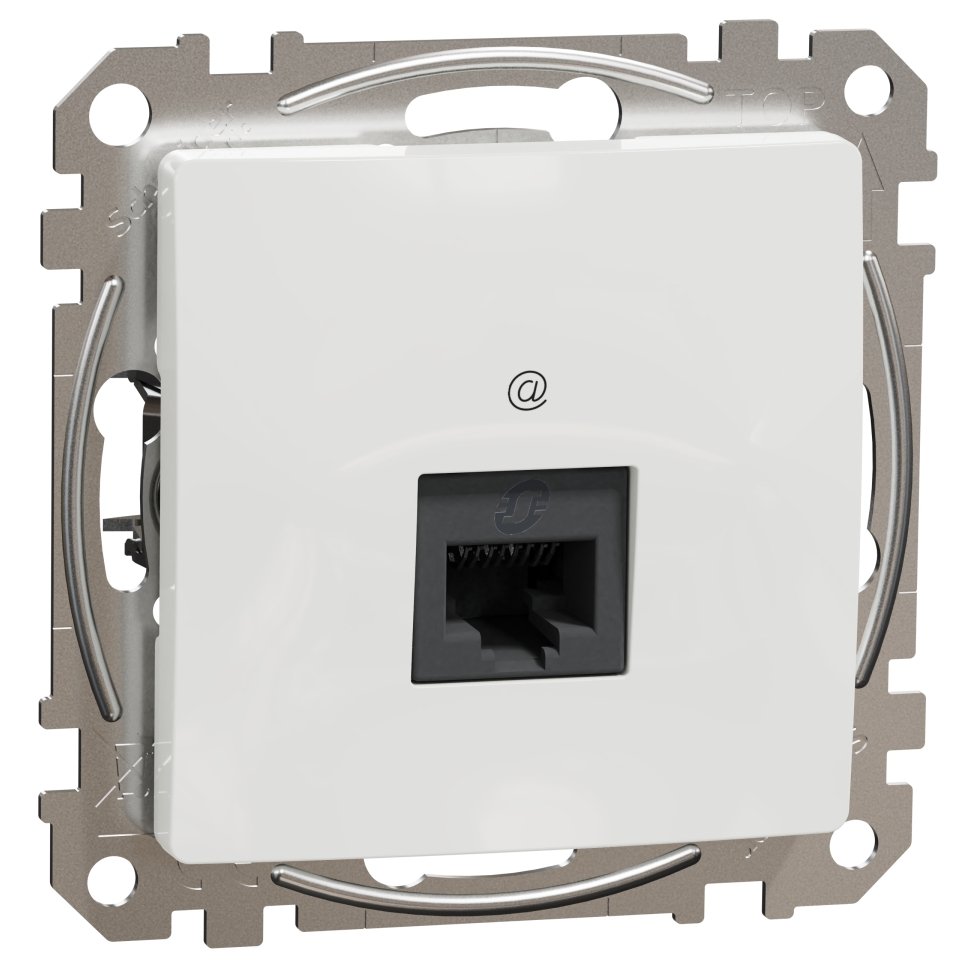 Priza Date RJ45 Cat6 Schneider Sedna Alb