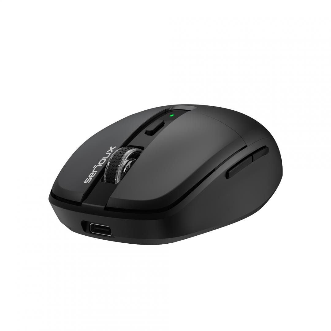 Mouse Wireless Serioux AirFlow Dual 2.4G+BT USB-C Silențios - imagine 5