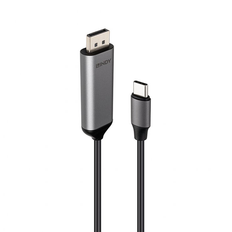 Cablu Lindy USB-C DisplayPort 8K 60Hz Bidirecțional 2m