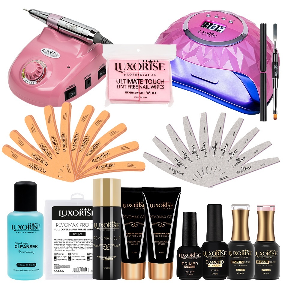 Kit Unghii False PRO100 Polygel & Tipsuri - imagine 2