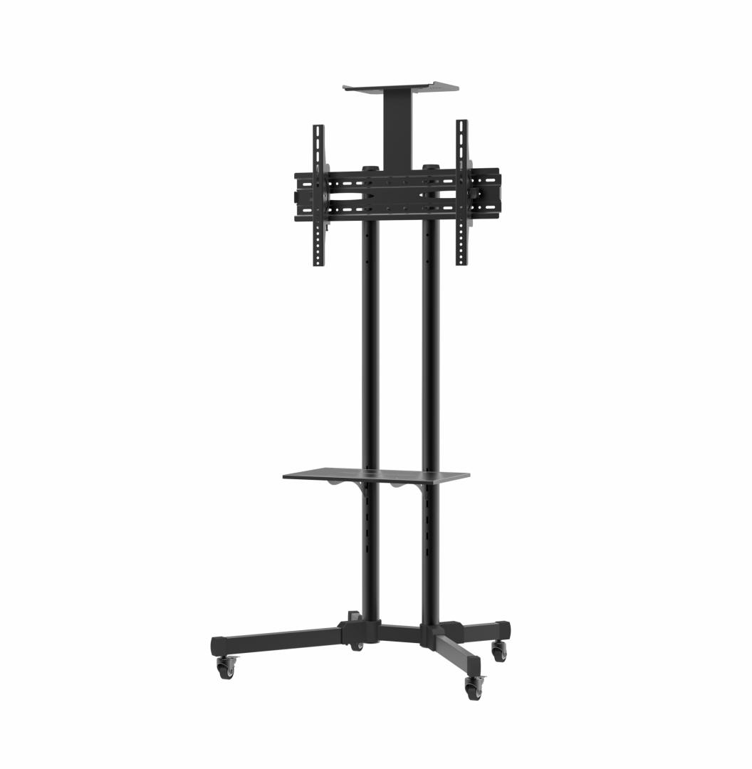 Stand TV Mobil Serioux TV109 32-70'' Reglabil - 50kg, Negru - imagine 5