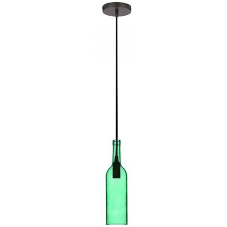 Pendul Tavan V-TAC Verde Stil Sticlă Vin