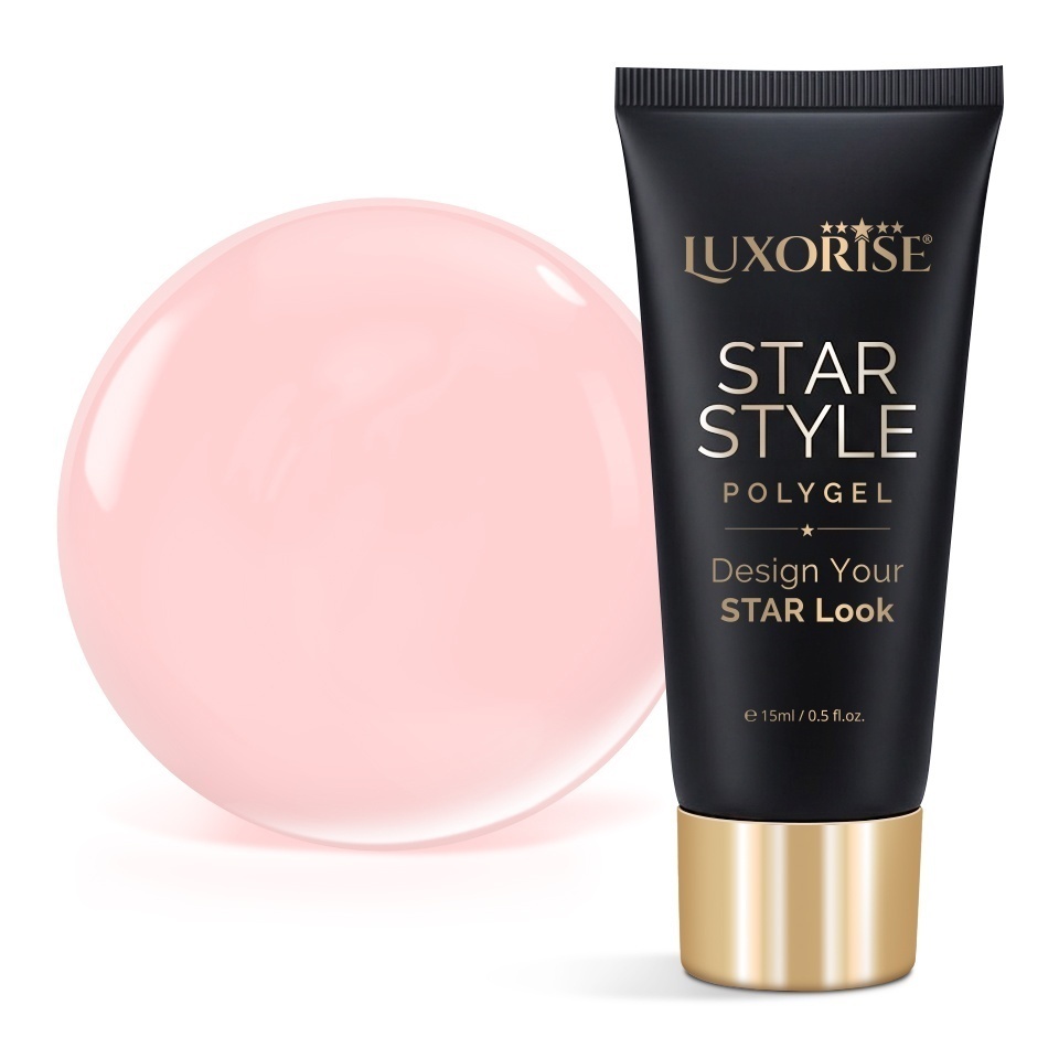 Polygel LUXORISE STAR STYLE - STAR NUDE Collection, Silk Nude, 15ml