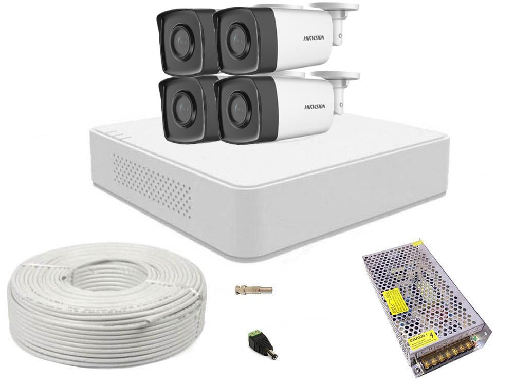 Kit Supraveghere Hikvision 4 Camere Full HD