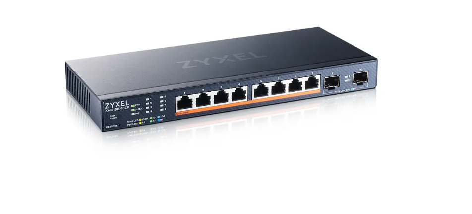 Switch Zyxel XMG1915-10EP 8x 2.5GbE PoE++ 130W NebulaFlex