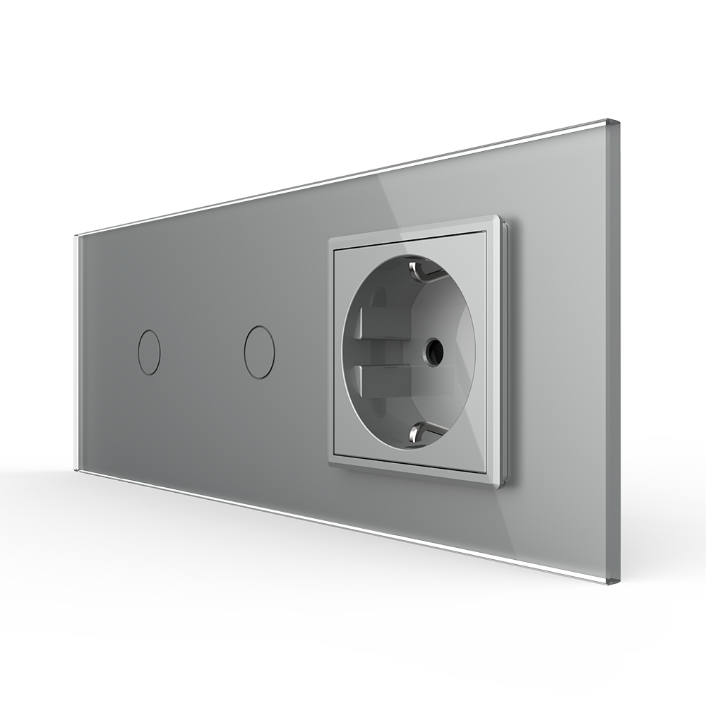 Intrerupator Priza Livolo Sticla 2+S+P - imagine 13