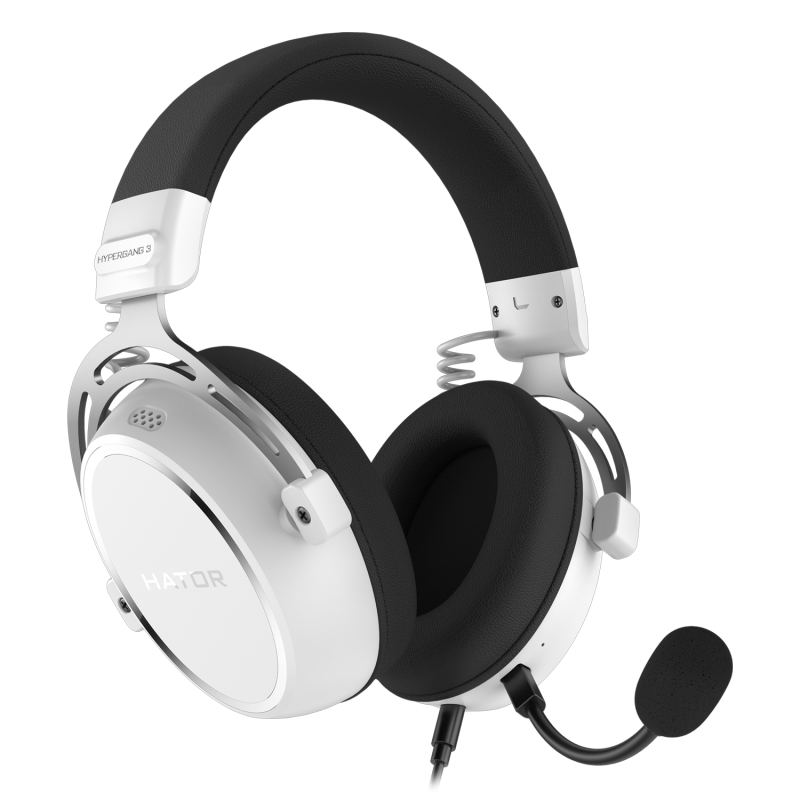 Căști Gaming Hator Hypergang 3 cu Fir - 44kHz Microfon Detasabil