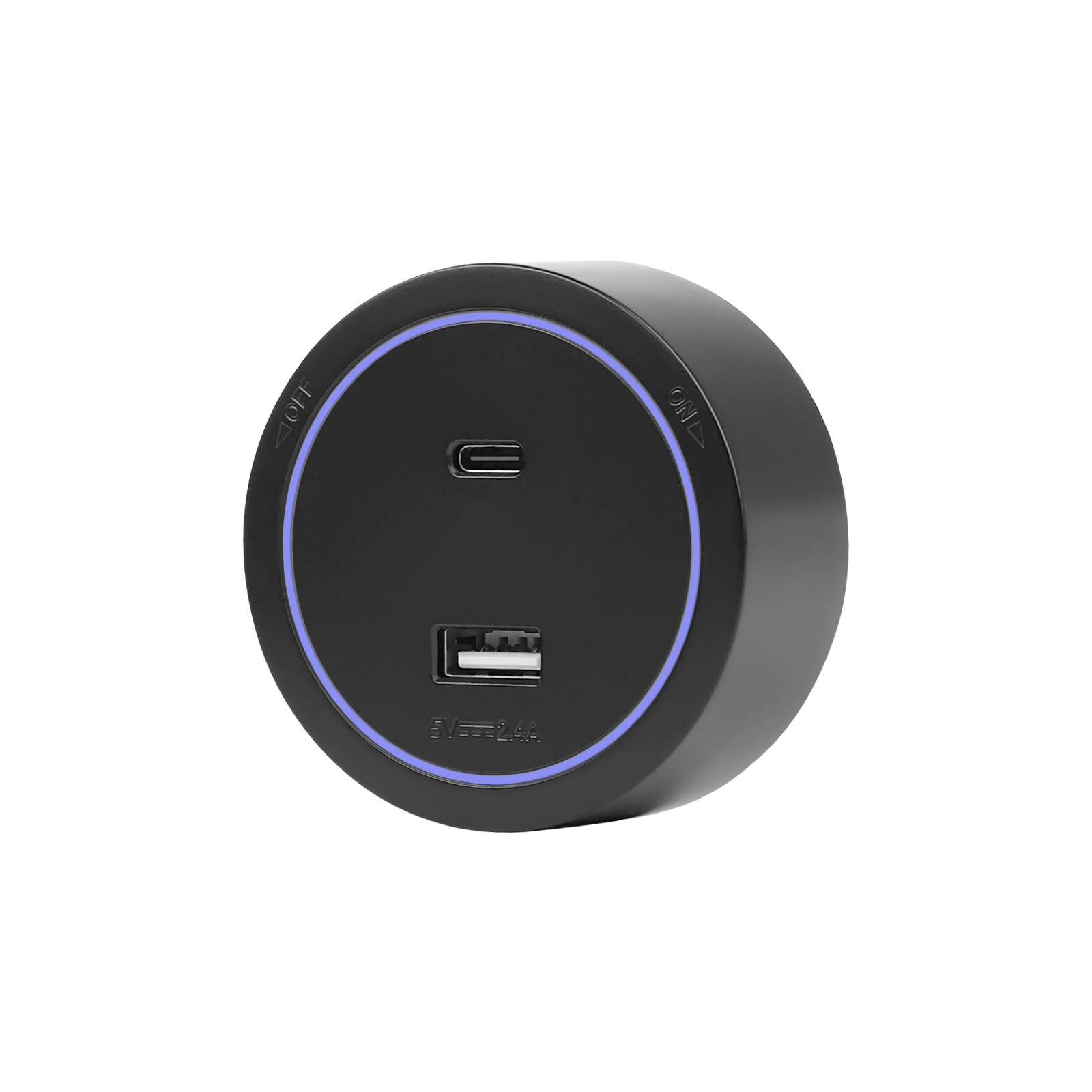 Priza Modulara USB A+C 20W pe Sina LUXION, Inel LED - imagine 2