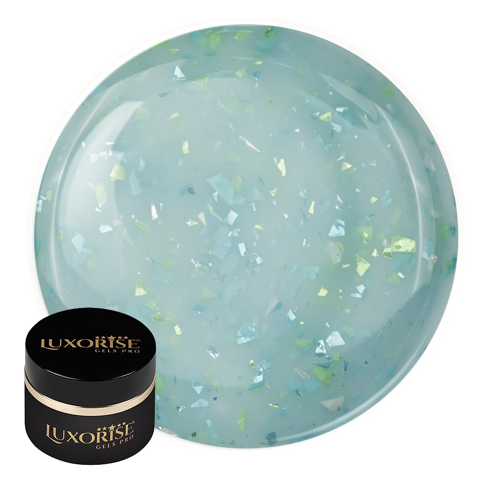 Gel UV Constructie RevoFlex Glitz Mint Frost 15ml