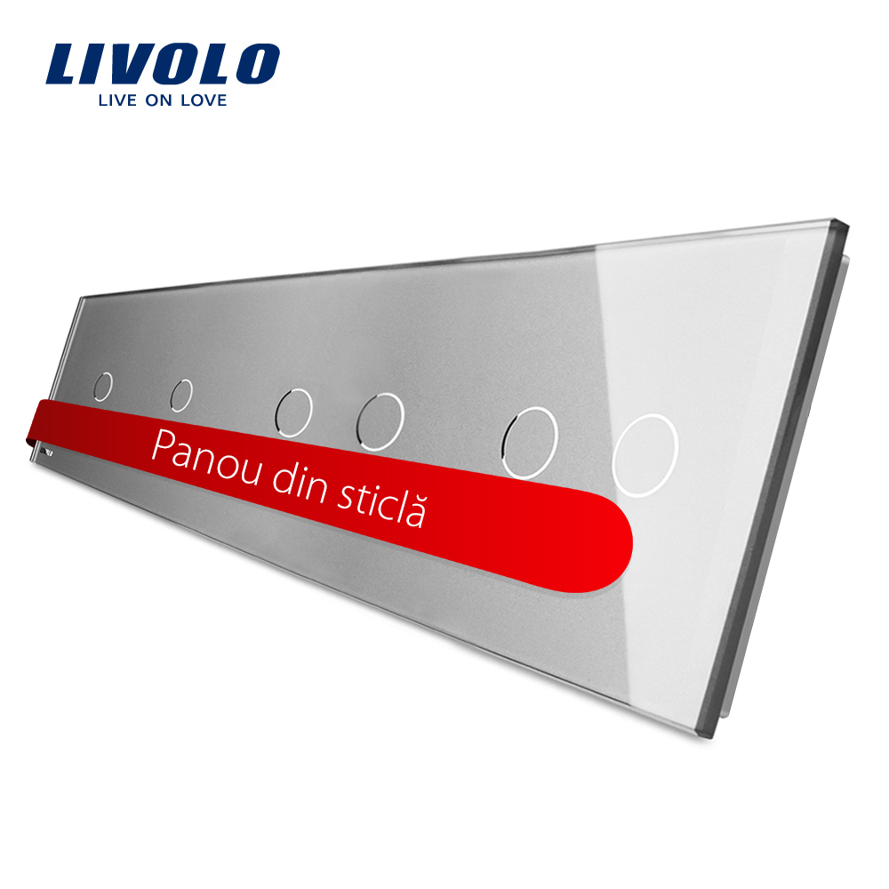 Panou Touch LIVOLO cu Sticlă 2xSimplu+2xDublu - imagine 7