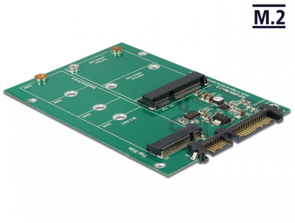 Adaptor Delock SATA la M.2 NGFF și mSATA