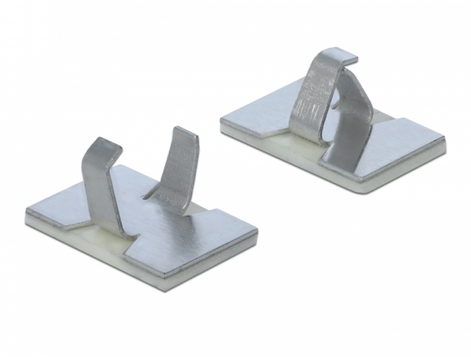 Set 10 Cleme Aluminiu cu Adeziv Delock 60183