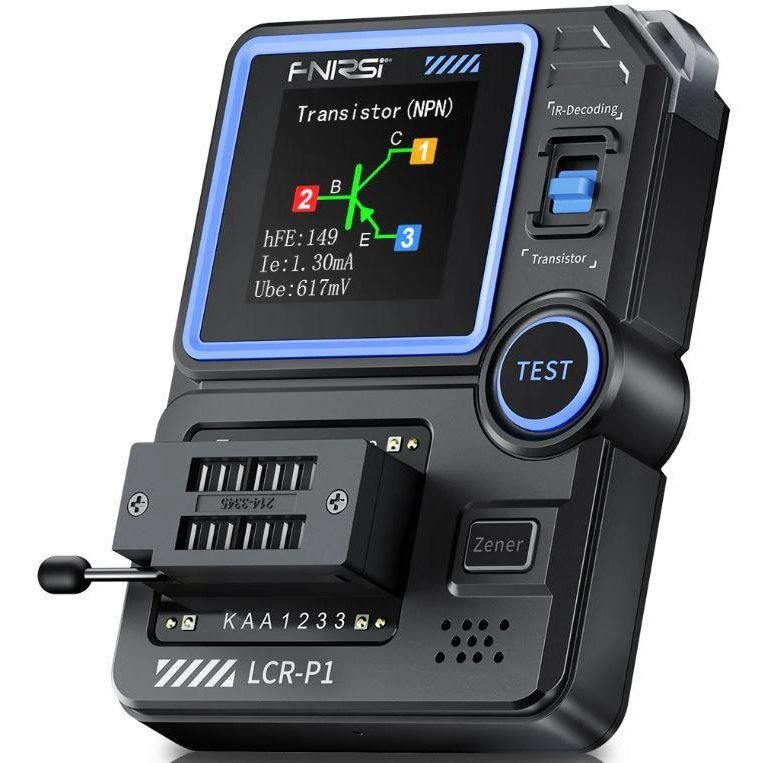 Tester LCR Digital FNIRSI P1 - Tranzistori și Condensatori