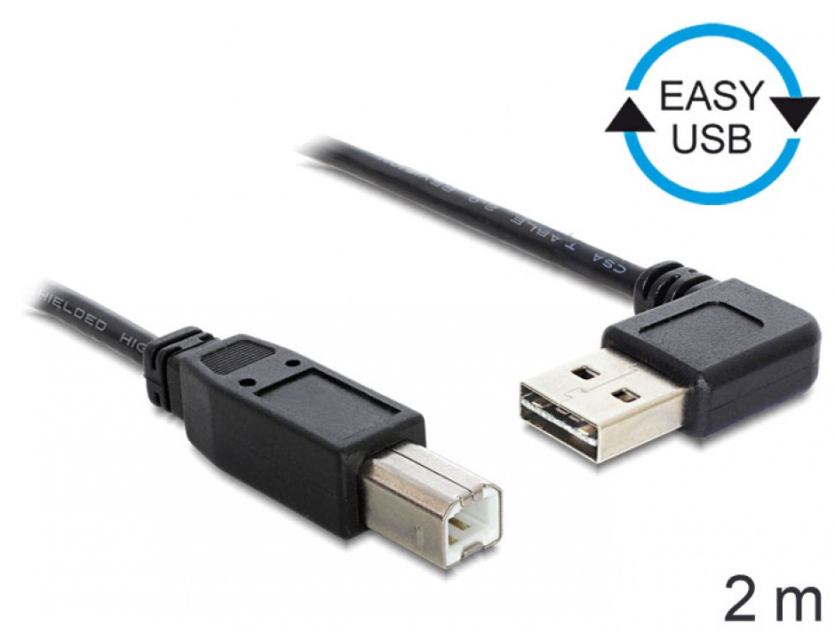 Cablu USB Delock 2m Bidirecțional Easy-USB