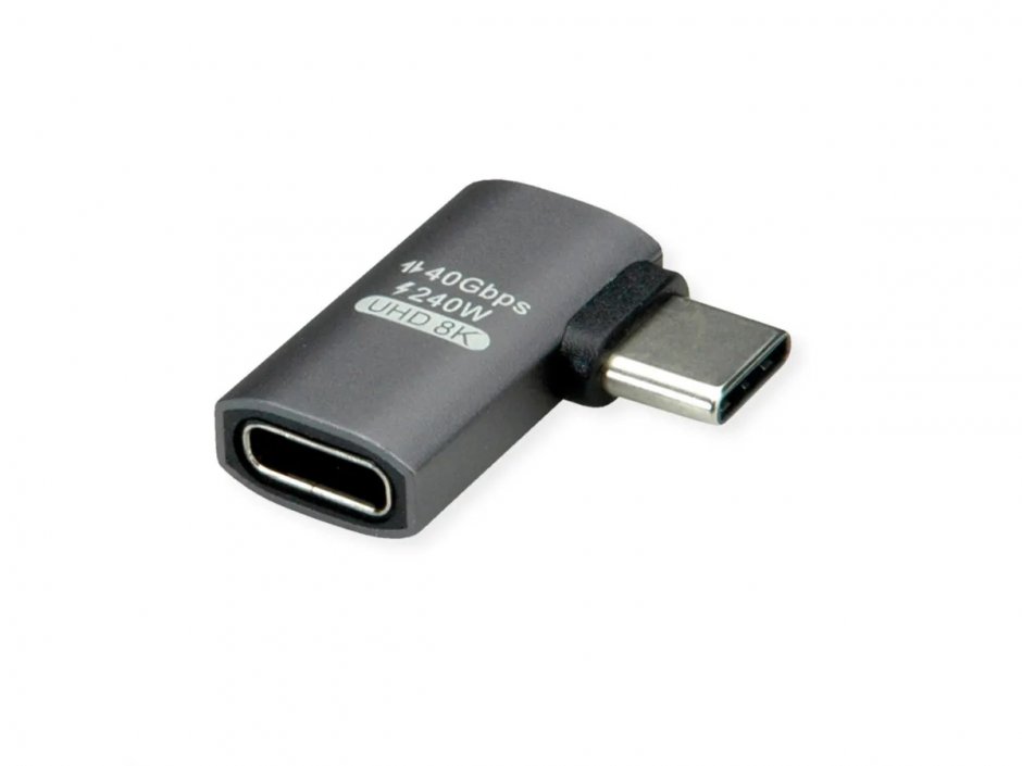 Adaptor USB-C 90° 240W Roline