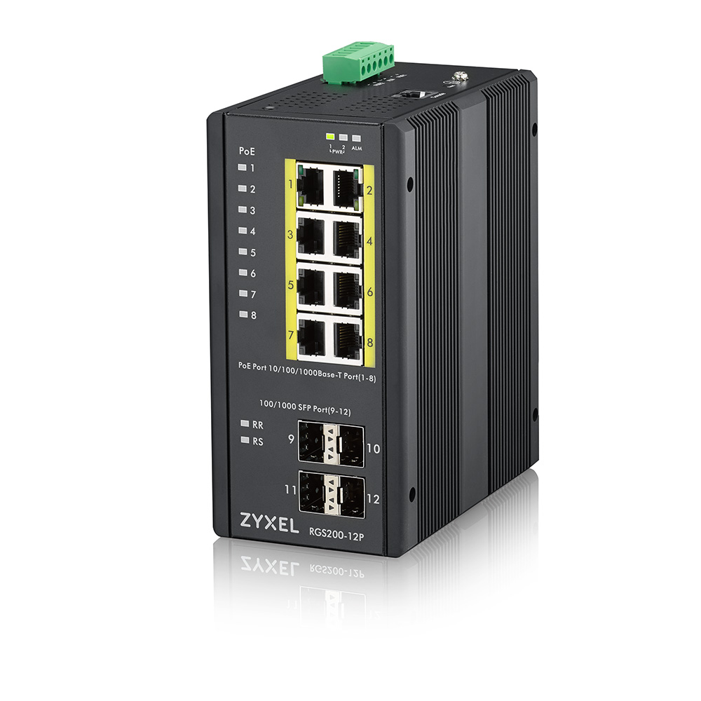 Switch Zyxel RGS200-12P PoE Managed - 12 Porturi Gigabit - imagine 2