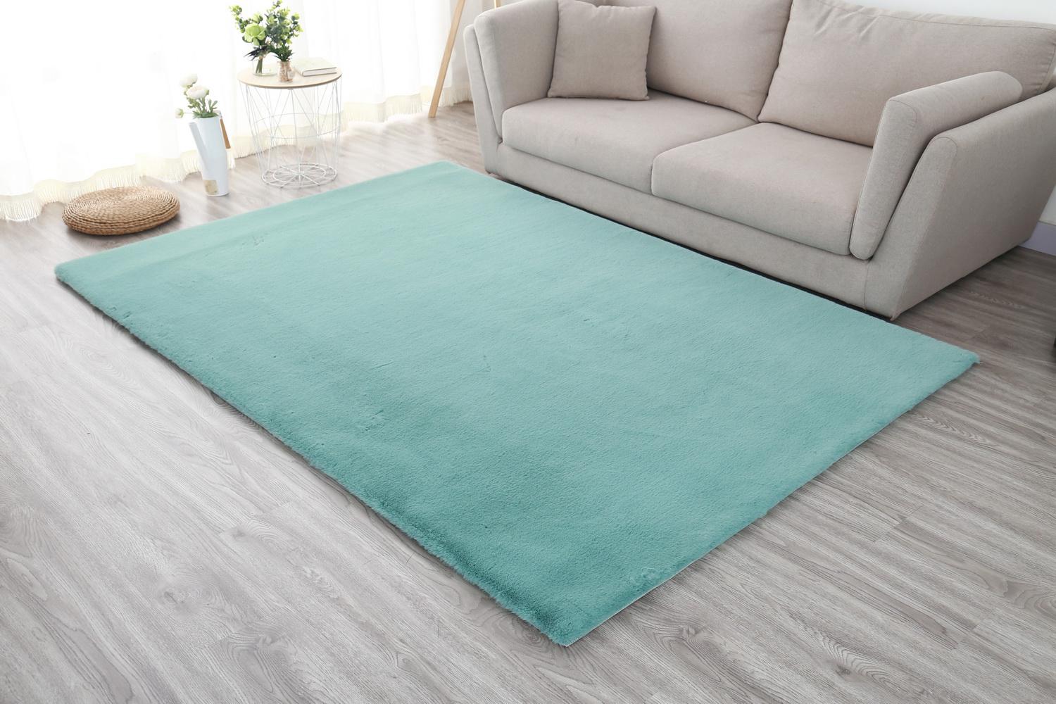 Covor Heinner Shaggy Soft Turcoaz 200x300 cm - Blanita Pufoasa