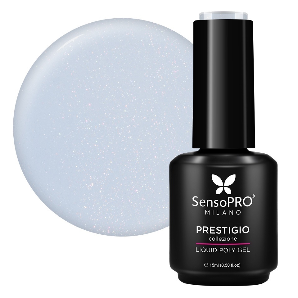 Polygel Lichid SensoPRO Milano PRESTIGIO, Soft Grey, 15ml