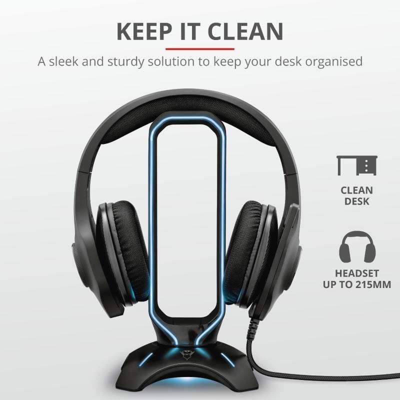 Suport Casti Trust GXT 265 Cintar RGB cu 2 Porturi USB - imagine 16