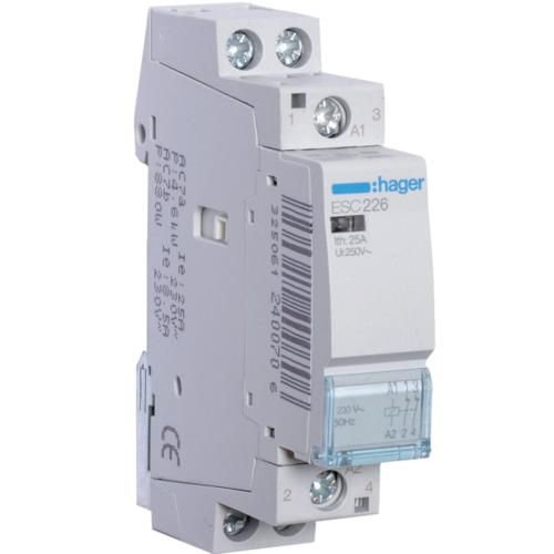 Contactor Hager 25A 2NI 230V ESC226