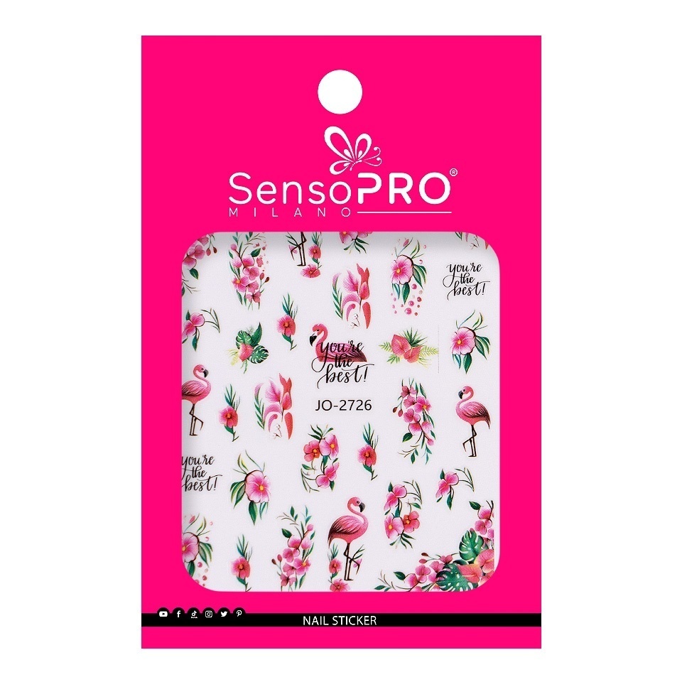 Abtibild Unghii SensoPRO Pink Flamingo
