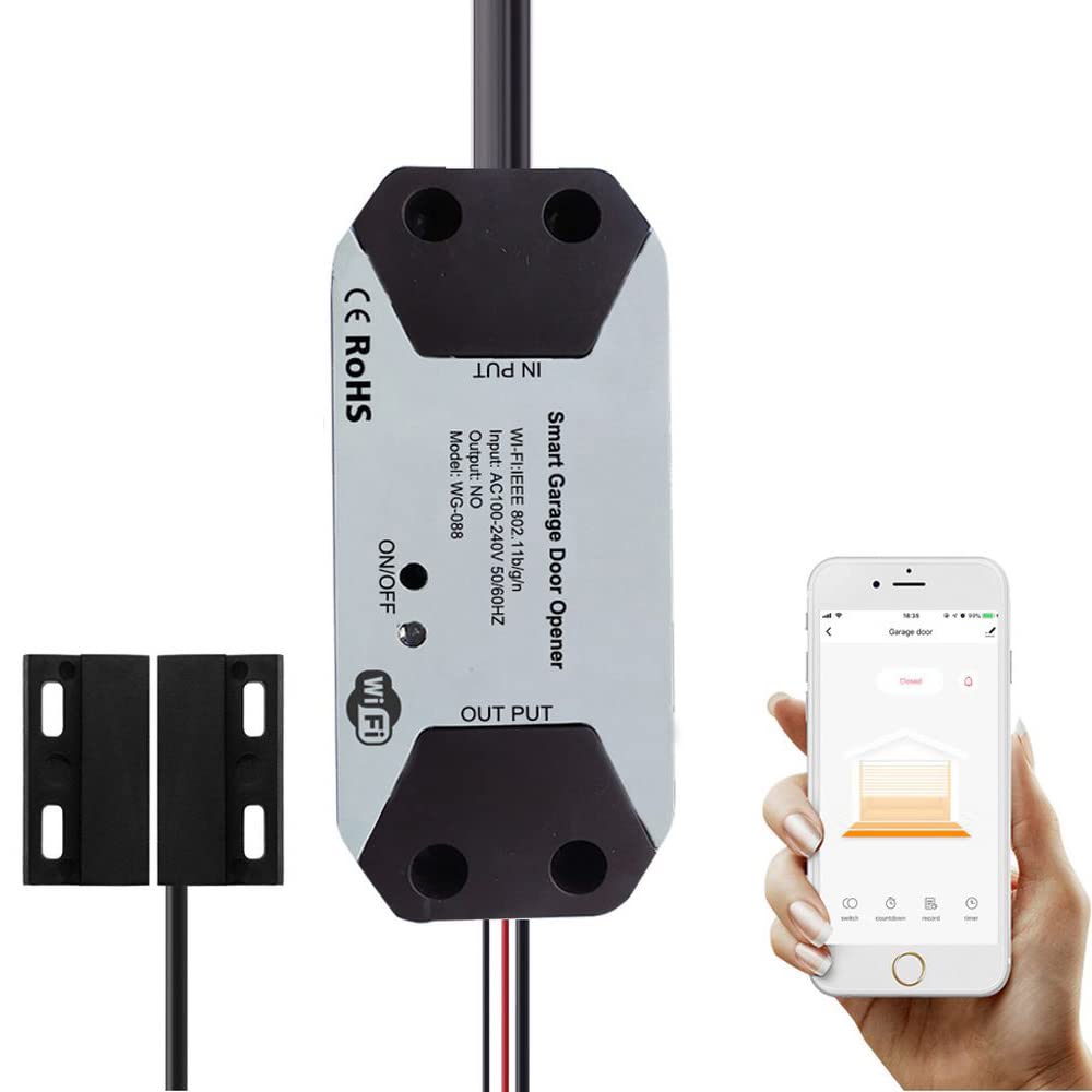 Releu Wi-Fi Safer GDC2-Tuya, deschidere poartă din telefon