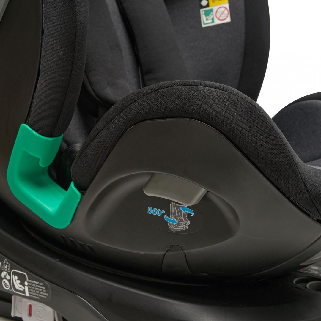 Scaun Auto Rotativ 360° Isofix U-GROW Negru - Siguranță Maximă - imagine 8