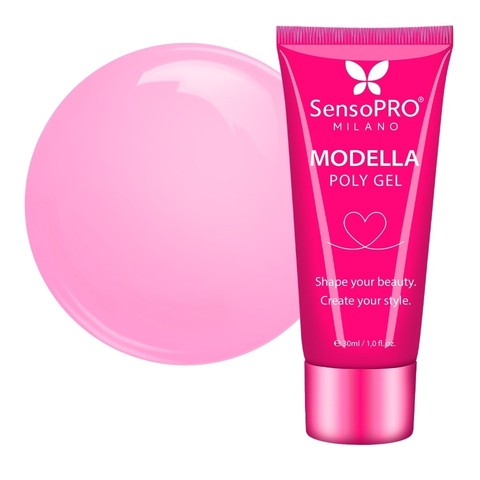 Polygel MODELLA SensoPRO Milano - Soft Pink, 30ml