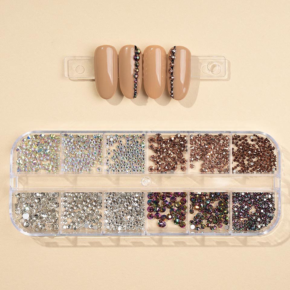 Strasuri Unghii LUXORISE Crystal Energy | 12 Modele