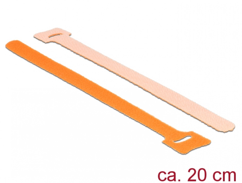 Cureluse arici portocalii 200mm Delock 10buc