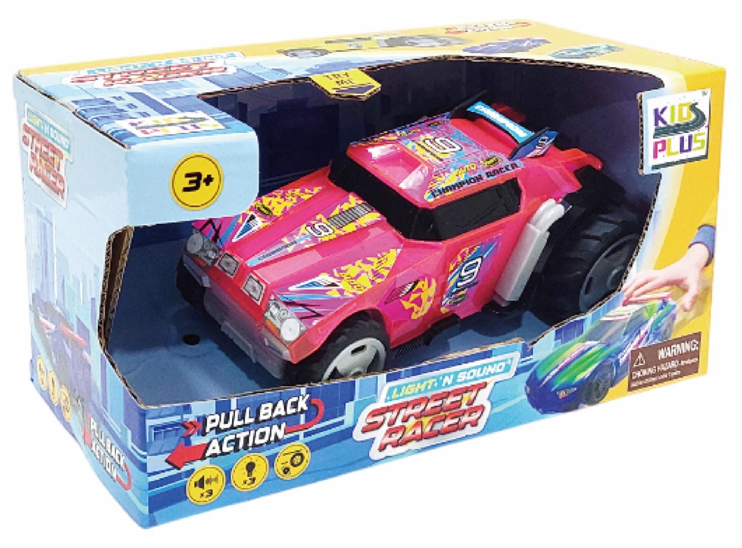 Mașinuță Racer cu Lumini, Sunete și Pullback - Scara 1/24 - imagine 7