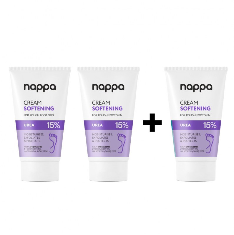 Set 2+1 Crema de picioare Nappa cu 15% uree, 150 ml