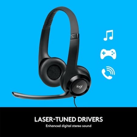 Căști Logitech H390 USB cu Microfon Cancel Noise - Negru - imagine 7