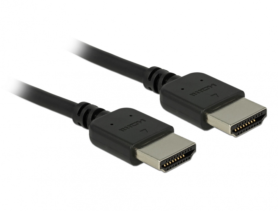 Cablu HDMI Premium Delock 4K, 1m, Negru