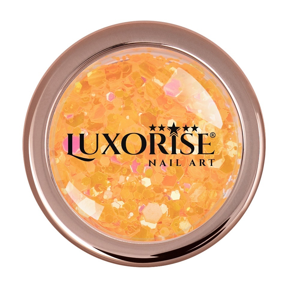 Paiete Neon LUXORISE Orange - Nail Art Fluorescent